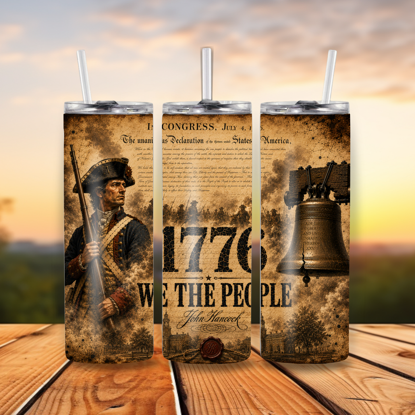 1776 We The People Patriotic 20oz Tumbler