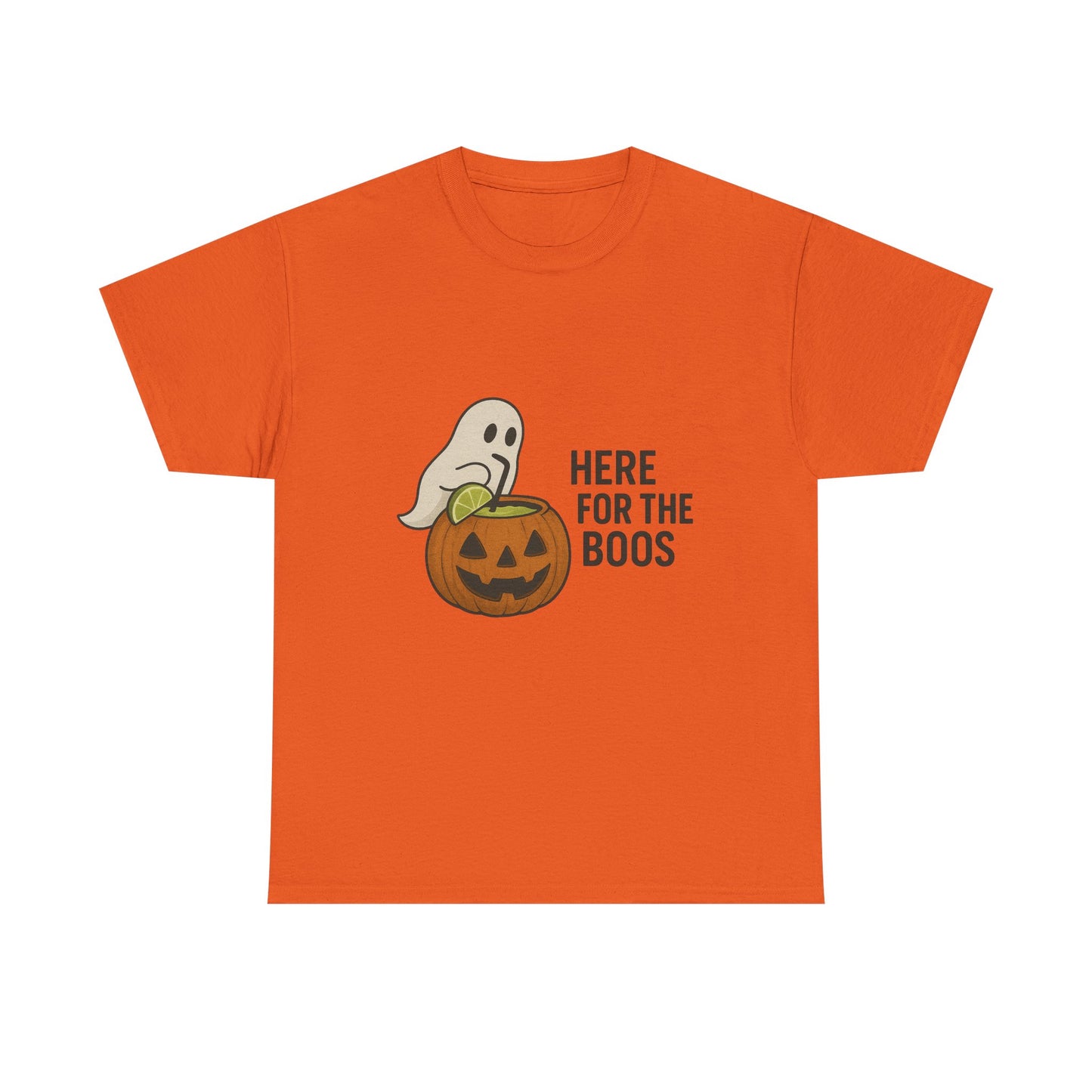 Halloween Unisex Heavy Cotton Tee, Funny Halloween Shirt, Spooky Vibes Tee, Here for the Boos T-Shirt, Casual Autumn Wear, Halloween [...]