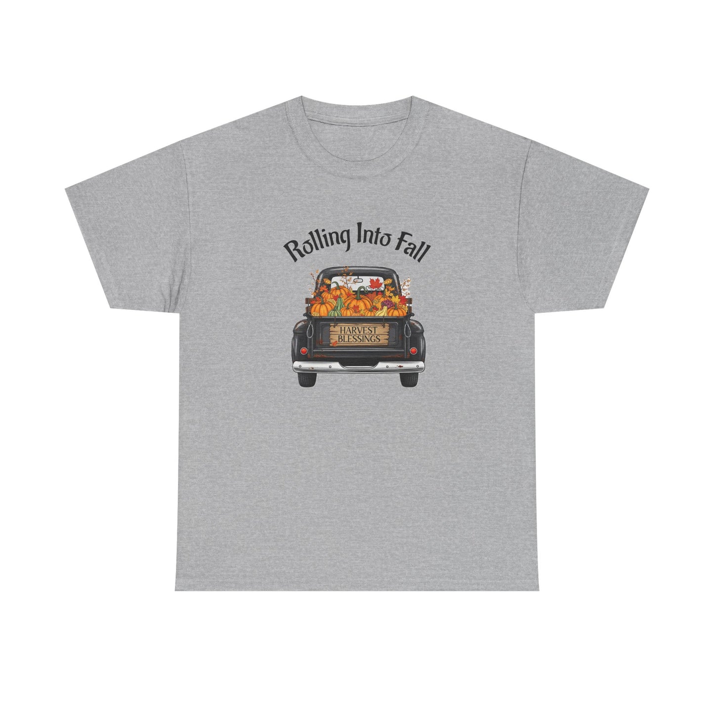 Short Sleeve Shirt - Rolling Into Fall Design, Autumn Apparel, Thanksgiving Shirt, Cozy Fall Fashion, Harvest Celebration Tee