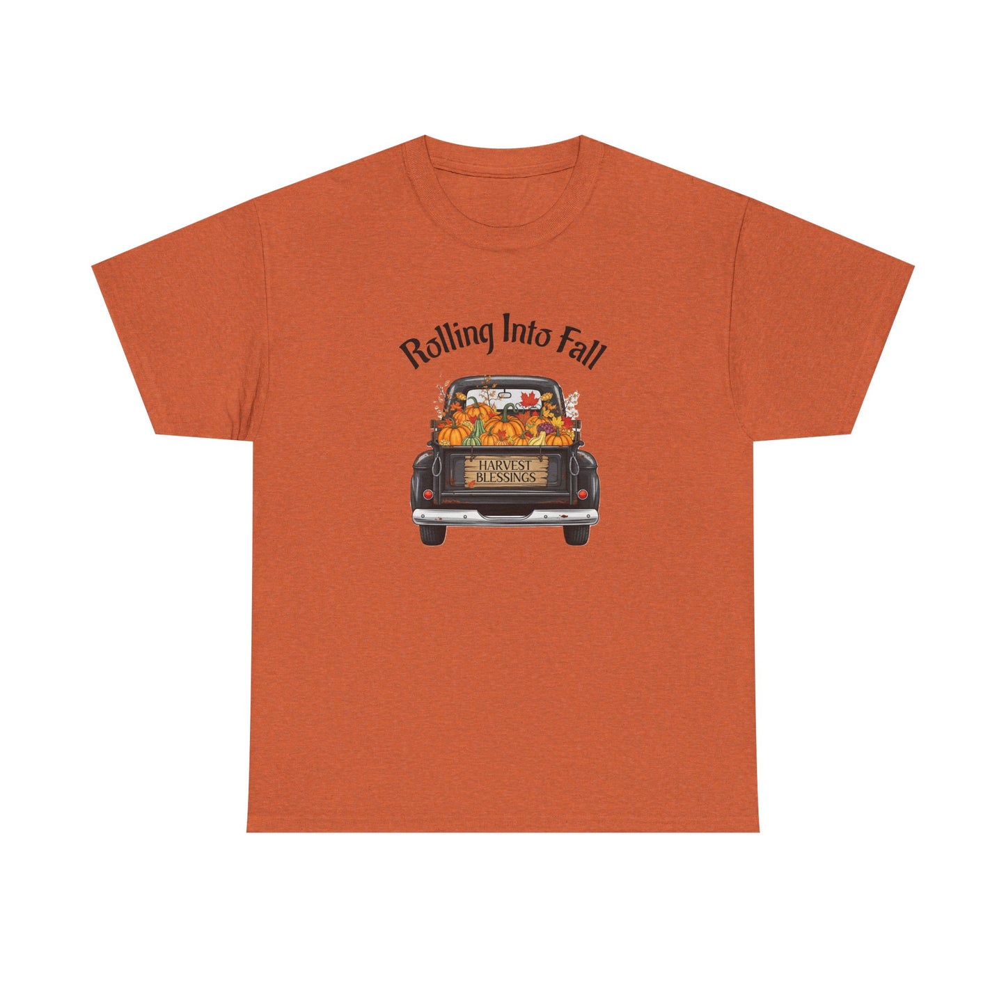 Short Sleeve Shirt - Rolling Into Fall Design, Autumn Apparel, Thanksgiving Shirt, Cozy Fall Fashion, Harvest Celebration Tee