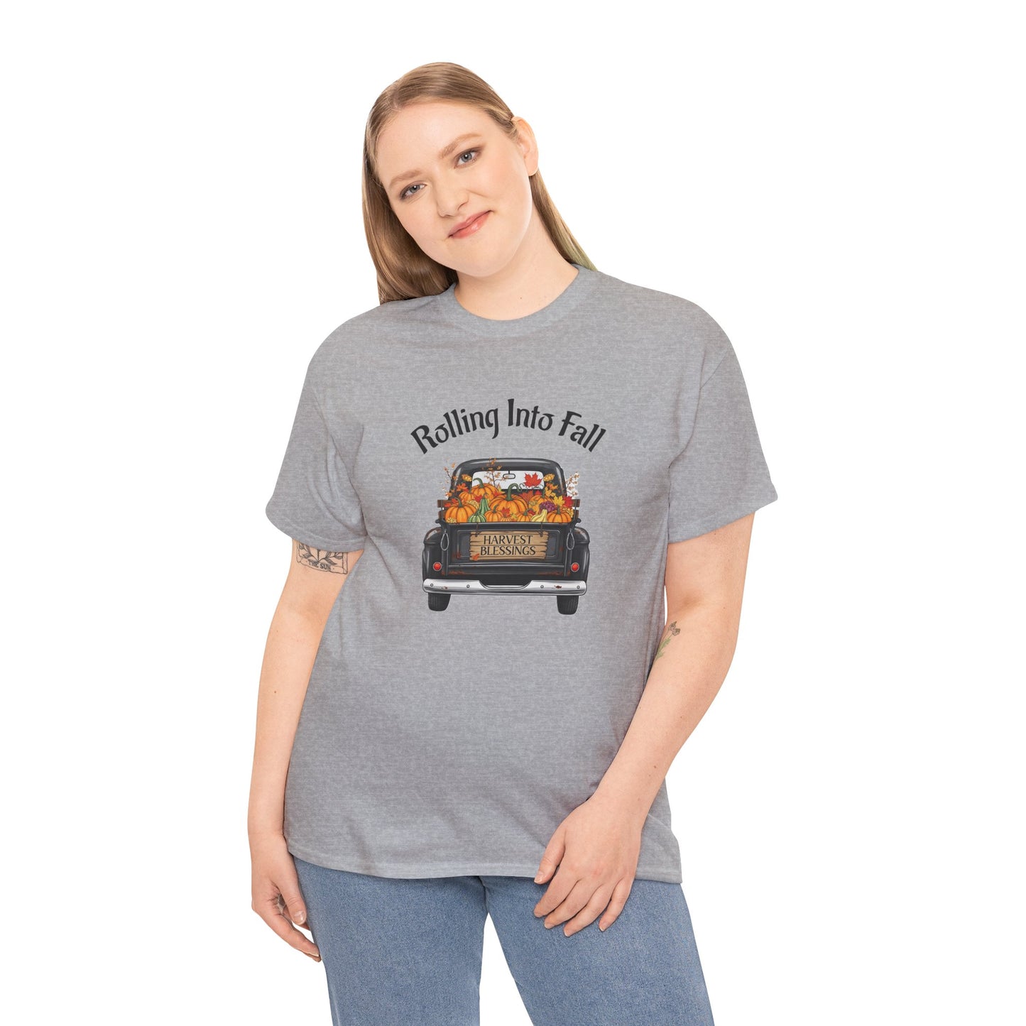Short Sleeve Shirt - Rolling Into Fall Design, Autumn Apparel, Thanksgiving Shirt, Cozy Fall Fashion, Harvest Celebration Tee