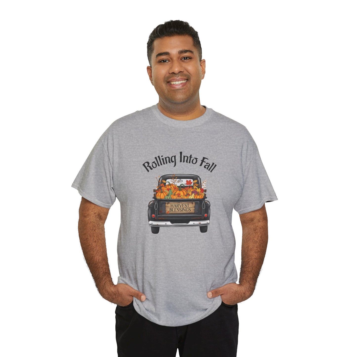 Short Sleeve Shirt - Rolling Into Fall Design, Autumn Apparel, Thanksgiving Shirt, Cozy Fall Fashion, Harvest Celebration Tee