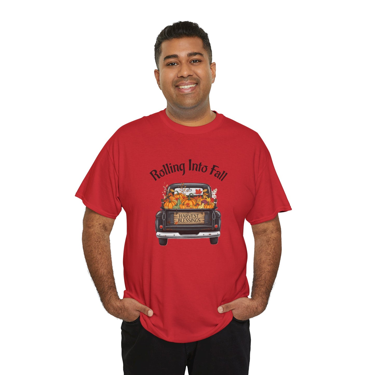 Short Sleeve Shirt - Rolling Into Fall Design, Autumn Apparel, Thanksgiving Shirt, Cozy Fall Fashion, Harvest Celebration Tee