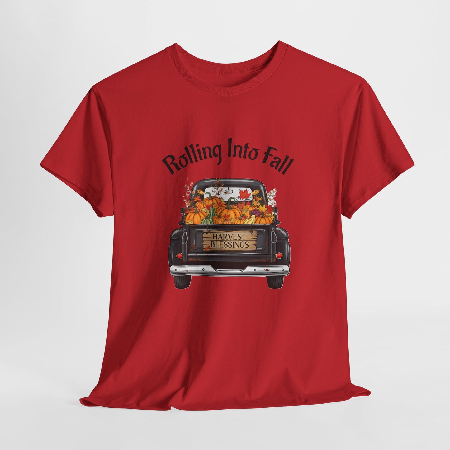 Short Sleeve Shirt - Rolling Into Fall Design, Autumn Apparel, Thanksgiving Shirt, Cozy Fall Fashion, Harvest Celebration Tee