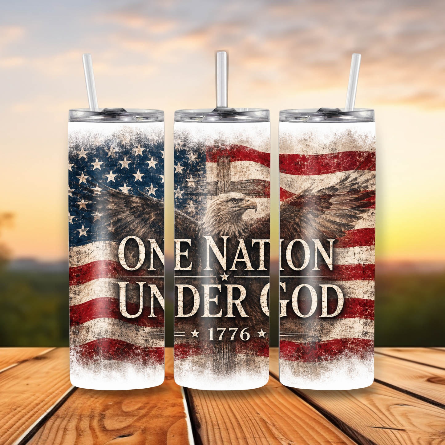 One Nation Under God  20oz Tumbler