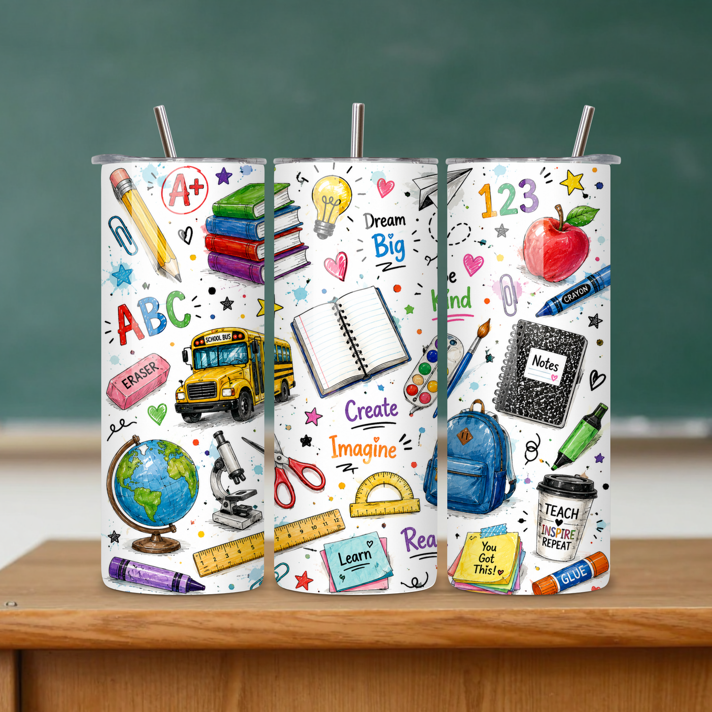 School Icons Pattern